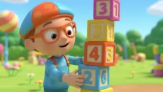 Blippi Dropped the Number Blocks 🔢🧱 | Funny Toddler Song | Kids Rhymes