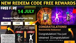 FREE FIRE REDEEM CODE TODAY 14 JULY | FREE FIRE REDEEM CODE | FF REDEEM CODE TODAY | RAZA GAMING |