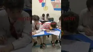 calligraphy with Sir Saleem at British English Model School Fatehpur Campus