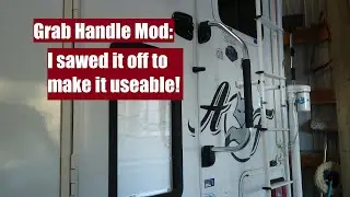 RV Entry Grab Handle Mod  - Easy Truck Camper Upgrades