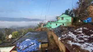 Aj Subha Subha Ghar Me Barf Bari #uttarakhand #reallifevlog #viralvideo #original #video 
