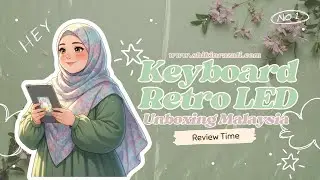 Keyboard Retro LED | Unboxing Malaysia