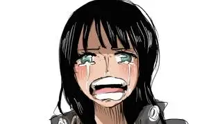 twitter artist drew among us in sad anime eyes