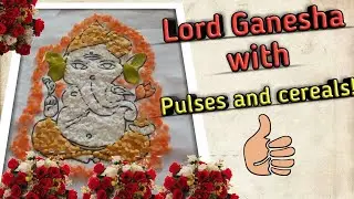 How To Make Easy And Simple Lord Ganesha With Pulses And Cereals | AS Crafting Lab