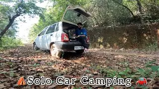 🚗 🔥Car Camping on Wild - Food Preparation in Maruthi 800⛺️