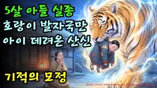 호랑이 발자국 옆에서 발견된 아이 신발, 거대 산신이 아이를 물고 마을로 내려온 충격적 이유 ㅣ옛날이야기 ㅣ민담 ㅣ오디오북ㅣ전설ㅣ설화 ㅣ야담
