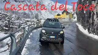 Fiat Panda Cross 4x4 Cascata del Toce in inverno