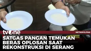 Rekonstruksi Beras Oplosan di Pimpin Satgas Pangan Polri | Metropolitan tvOne