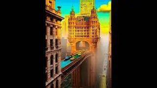 Turn this image to a modern image with colorized landscape the roaf has paved into modern era