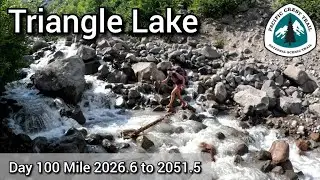 PCT 2023 - Day 100! Tentsite at Mile 2026.6 to Triangle Lake Campground