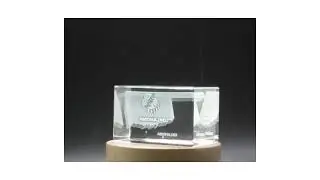 Oklahoma Map 3D Engraved Crystal 3D Engraved Crystal Keepsake/Gift/Decor/Collectible - FSMP231