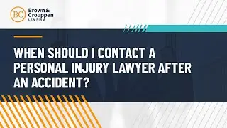 Ask a Lawyer: When Should I Contact a Personal Injury Lawyer? | Joseph Frank
