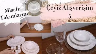 Çeyiz Alışverişi Misafir Yemek Takımı Misafir Su Takımı Karaca Siena  Yemek Takımı Rakle Bardak set