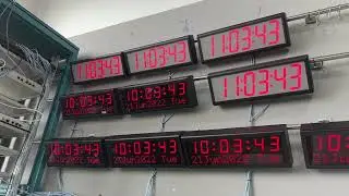 Digital NTP PoE Clocks with Date/ Message Display, Automatic Daylight Saving Time Change