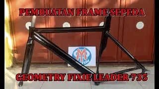 Pembuatan Frame Sepeda Fixie Seatpost Aero Custom