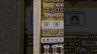Jumbo Bucks Bonus BIG WINNER!! 🙌 #shorts #scratchofftickets