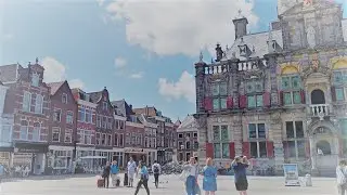 Sunday Morning Walk in Delft | Peaceful 4K Video | #eleonoraswalks