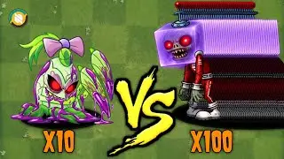 Pvz 2 Challenge!! How Many Plants Can Beat 100 Holo Zombie - Who is the best plant?