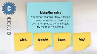 Character -  Taking Ownership of Your Mistakes