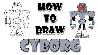 How To Draw CYBORG Step By Step Drawing | D4Drawing