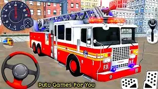 Truck Pemadam Kebakaran Panjang Padamkan Api Besar - Mobil Balap Simulator Android Gameplay