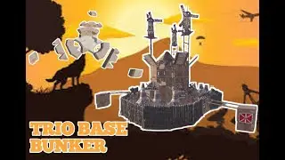 RUST Bunker BASE TRIO - Compact Rust Base Design +60 rockets