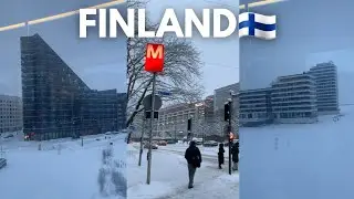 🇫🇮Finland Capital City Walk 2026-Helsinki is Freezing COLD Today -15C❄️🌨