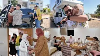 إستقبال الحاج و الحاجة🎉🎊و العائلة لعرس حمزة 💍👰🏻🤵🏻و الفرحة كبيرة اليوم👑