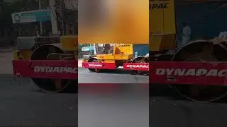 : Tandem Roller compact paving material  Full process of Asphalt Road construction #exposingtherea