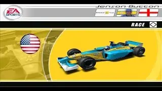 F1 2002 Jenson Button Renault Indianapolis Gameplay
