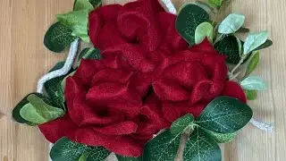 Come fare una Rosa di Panno Super - facilissima e d'effetto!