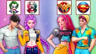 Epic Glow Up! Villains vs Heroes Fashion Transformation | Rumi, Mira, Jinu & Abby
