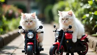 बिल्ली चलावत बाइक 😂 | Bhojpuri Funny Cat Bike Video | Viral Short 