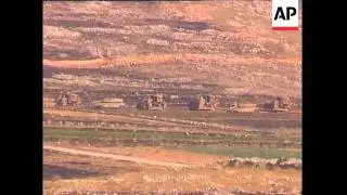 Troops on border, helicopters fly overhead