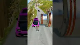 car vs bollards power full