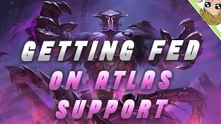 MORE DAMAGE ON TANK THAN THE ENEMY TEAM! Atlas Support - SMITE Season 11