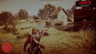 Red Dead Redemption 2 flying head shot