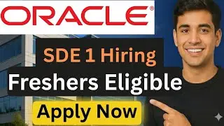 Oracle Software Development Engineer-1 (SDE-1) Hiring 2025 | DSA Freshers | Eligibility & Apply