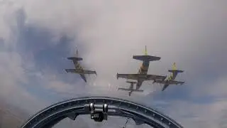 My flight with Baltic Bees Aerobatics L39 team over Moldovan Airspace