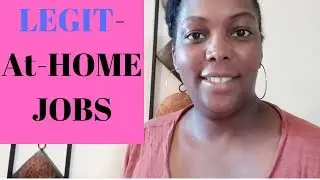 Legit At-Home Jobs (for moms, students, etc) 2019