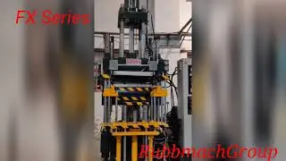 Rubber injection Transfer molding 6000cc FX Series for Delkor Rubber Pad for Railways Rubbmach Group