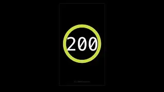 200 seconds Countdown Timer with Alarm #new #hd