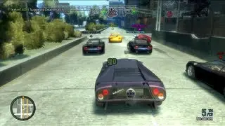 Grand Theft Auto IV - Live Commentary - Race - Drag Kings (GTA 4 Online Multiplayer Gameplay)