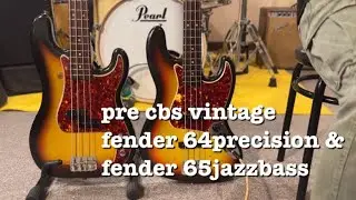 pre cbs fender 64년 오리지널 프레시전 & 65년 오리지널 재즈베이스 비교!! (펜더베이스)