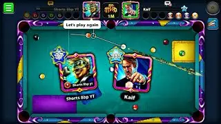 Great competition with Shorts8bp VS😎kaif in 8ball pool game😆 @8ballpool00