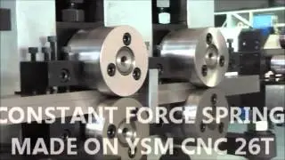 Constant Force Spring made on YSM CNC   26T
