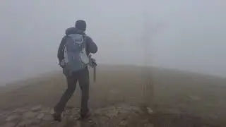 Monte Linzone, Prealpi Orobie (climbing in the fog)