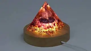 Orgonite Piramid Bioenergi Yoga Penyembuhan Reiki Cakra Orgone Generator 5 cm Orgonit Pyramid