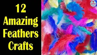 12 Amazing FEATHER Crafts | @CraftStack