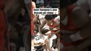 Thompson & Alvarado got tangled up 👀